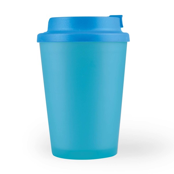 Custom Printed Light Blue Aroma Coffee Cup Comfort Lid Online Perth Australia