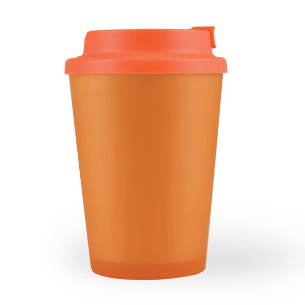 Custom Printed Orange Aroma Coffee Cup Comfort Lid Online Perth Australia