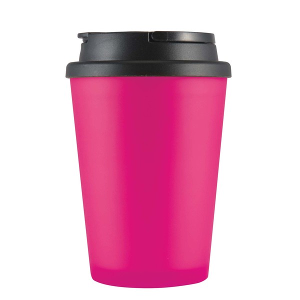 Custom Printed Pink Aroma Coffee Cup Handle Lid Online Perth Australia