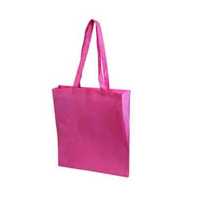 Custom Printed Pink Non Woven Tote Bag V Gusset Online in Perth