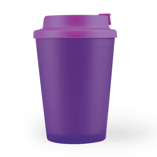 Custom Printed Purple Aroma Coffee Cup Comfort Lid Online Perth Australia