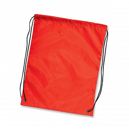 Custom Printed Red Drawstring Backpack in Perth