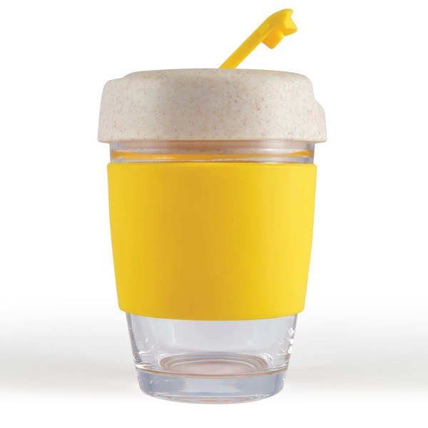 Custom Printed Yellow Vienna Eco Coffee Cup Silicone Band Online Perth Australia