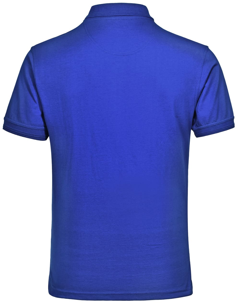 Custom (Royal) Macquarie Unisex Contrast Cotton Kit Polos backside Online in Perth