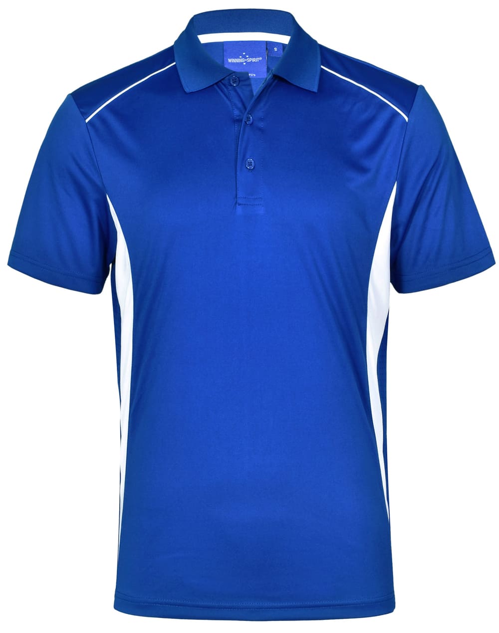Custom (Aegean Blue Ash) Pursuit Contrast Polo Shirt Mens Online Perth Australia