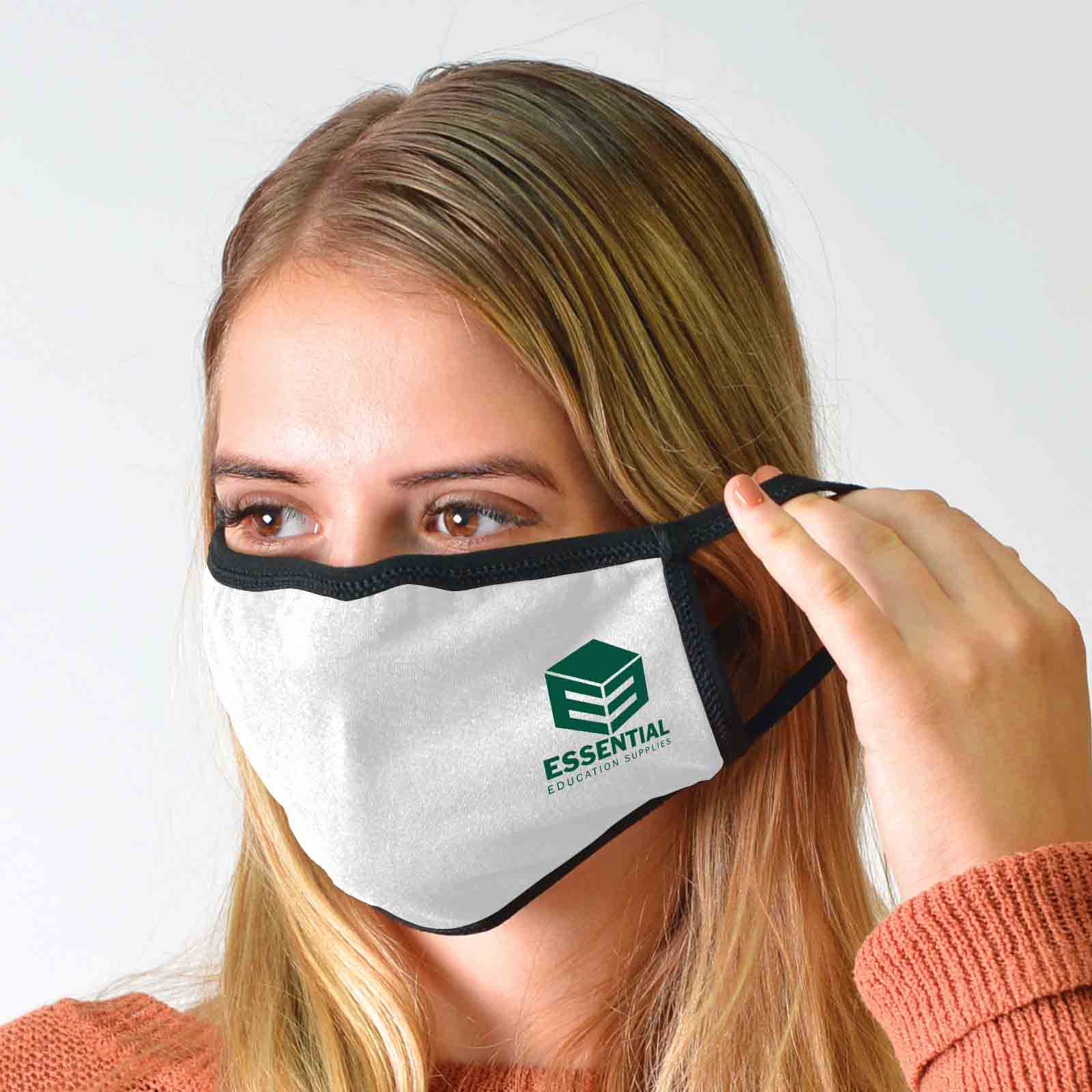 Custom Printed Shield Cotton Face Mask Online