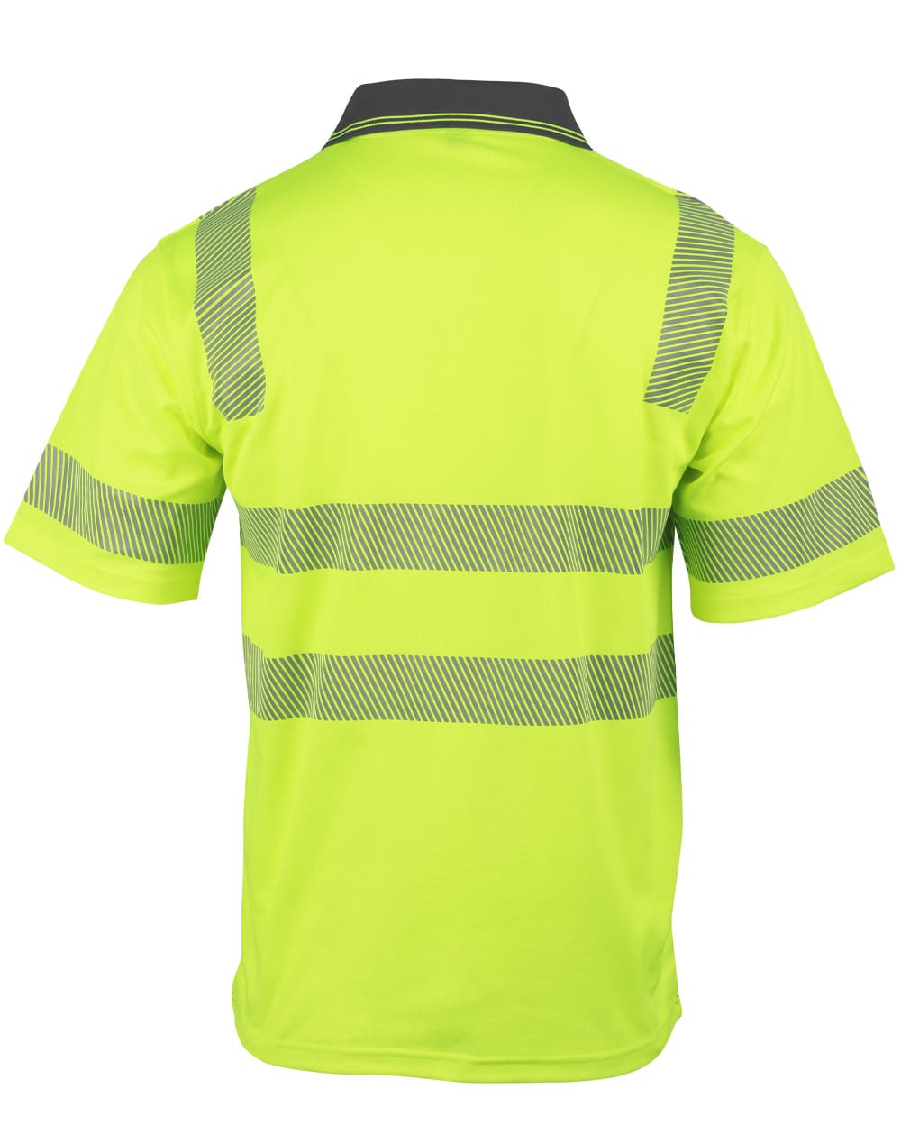 Custom Short Sleeve Hi-Vis Polos (Yellow Navy) Unisex TrueDry Cotton Online Perth Australia