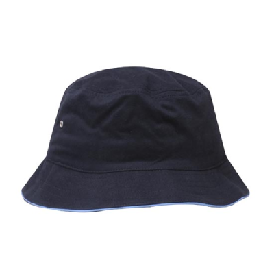 Custom Sports Twill Bucket Hat Navy Sky Online Australia