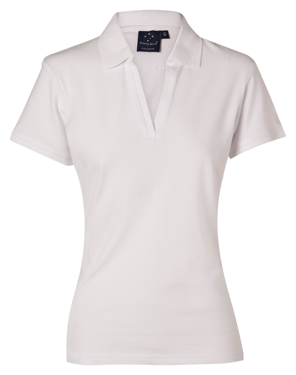 Custom (White) Long Beach Ledies Polo Shirts Online Perth Australia