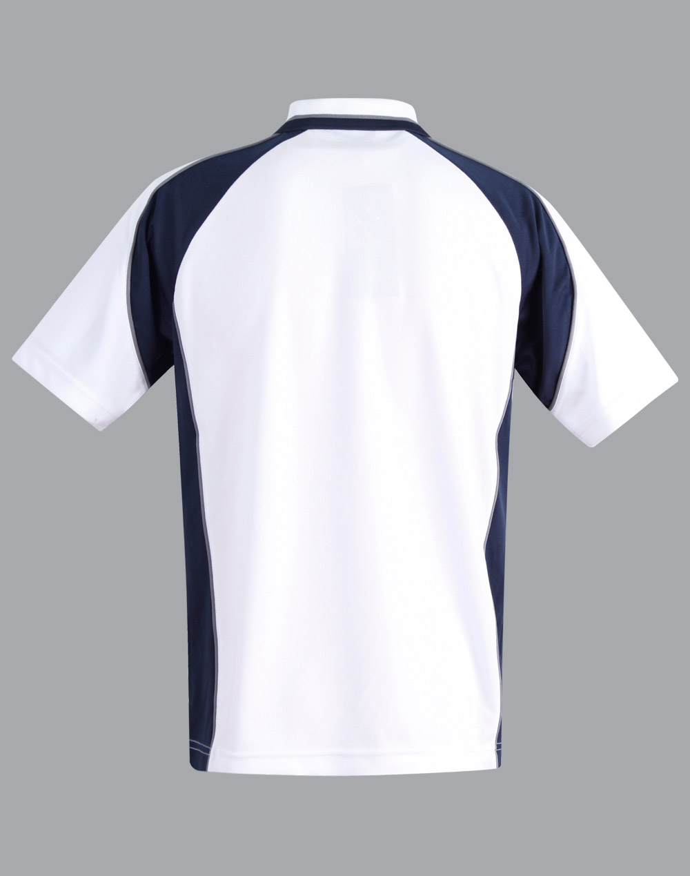 Custom (White Navy) Mascot Sublimated Polo Shirts Polyester Online Perth Australia