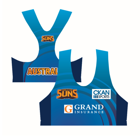 Custom Women s Volleyball Crop Tops in Perth Australia Mad Dog