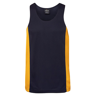 Promotional Corparate Custom Printed Apparels Tees & Singlets ADULTS PODIUM CONTRAST SINGLET - 7PCS Perth Australia