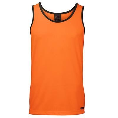 Apparels HI VIS Tradewear SINGLETS Adults HI VIS 4602.1 CONTRAST SINGLET - 6HCS4 Perth Australia