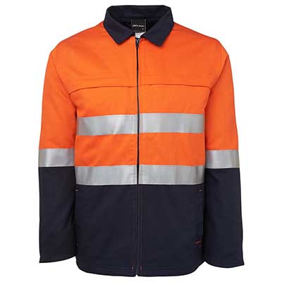 Apparels HI VIS Tradewear JACKETS-VESTS ADULTS Hi Vis (D+N) Cotton Jacket - 6HD4J Perth Australia