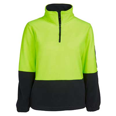 Promotional Corparate Custom Printed Apparels HI VIS Tradewear POLARS HV LADIES 1/2 ZIP POLAR - 6HVLP Perth Australia