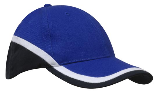 Bags Headwears Brushed Cotton Caps Brushed Heavy Cotton Tri-Coloured Cap - 4026 Perth Australia