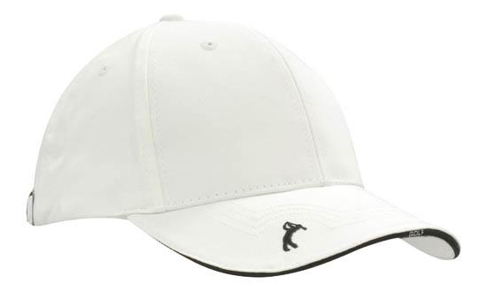 Promotional Corparate Custom Printed Bags Headwears Golf Caps Chino Twill with Peak Embroidery - 4118 Perth Australia