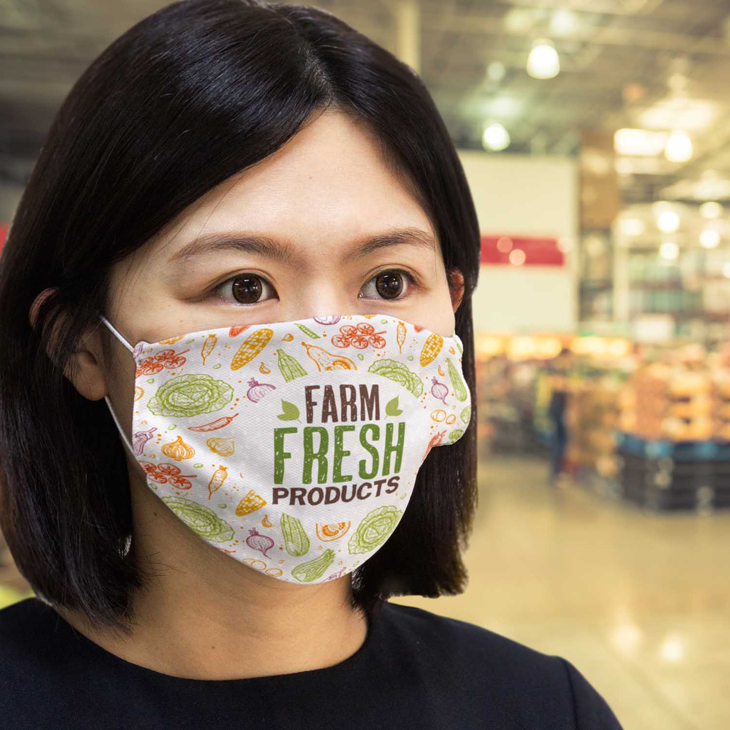 Customized Large Full Colour Reusable Face Mask Online In Perth