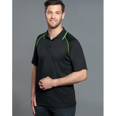 Customized Men's Champion Raglan Polo Shirts Online in Perth Australia