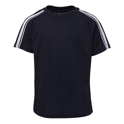 Apparels Tees & Singlets Tees ADULTS Sportswear Soccer Pre-made Uniforms PODIUM DUAL STRIPE CREW NECK TEE - 7DST Perth Australia