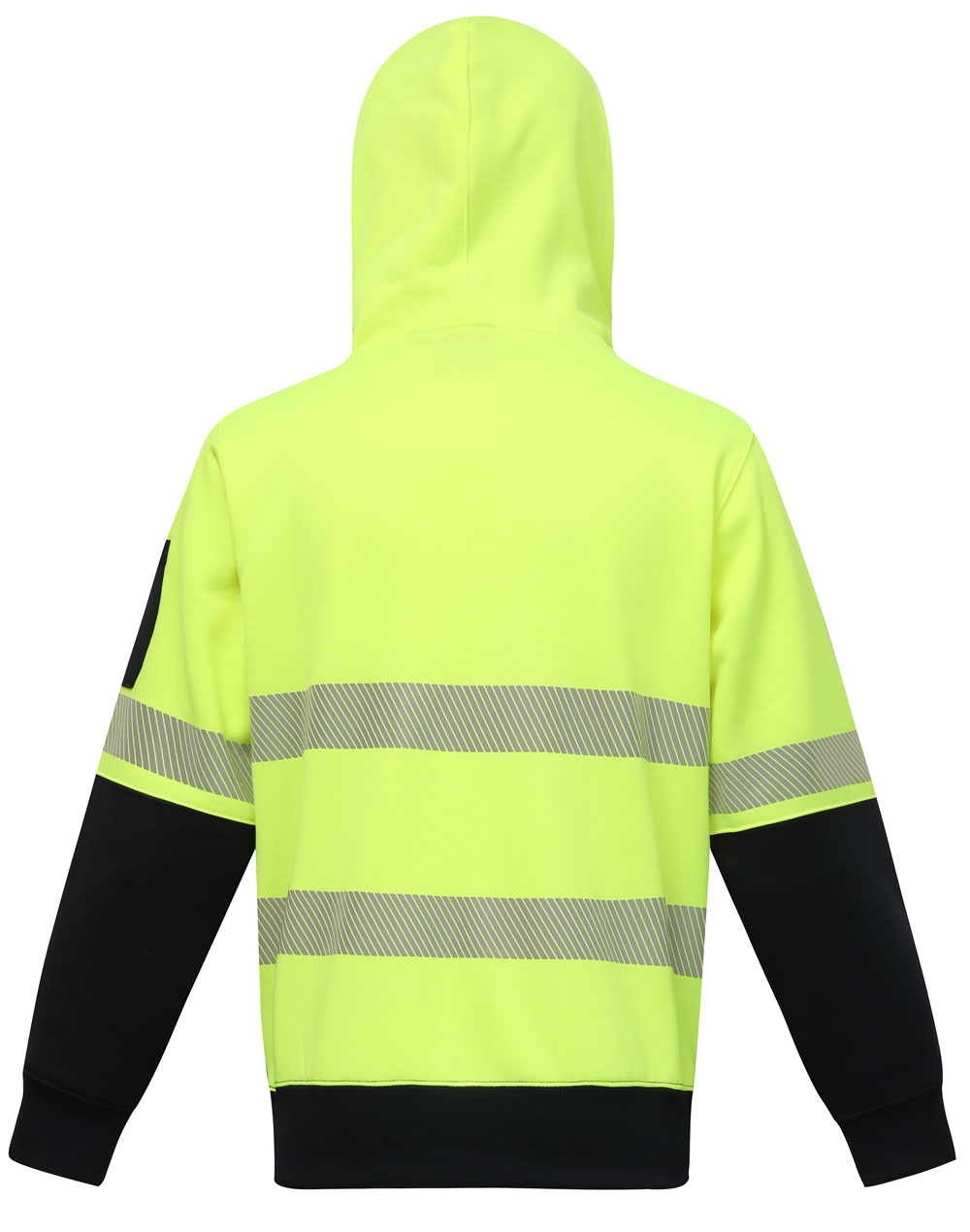 Custom Printed Hi-Vis Two Tone Safety Hoodies With Segmented Tapes in Perth Australia 