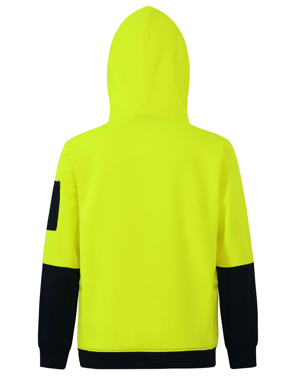 Custom Printed Hi-Vis Two Tone Water Resistant Fleece Hoodie in Perth Australia 