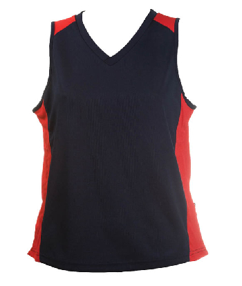 Personalised Navyred OC Ladies Basketball Jersey in Perth