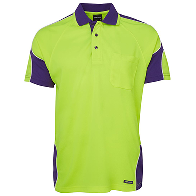 Apparels HI VIS Tradewear POLOS Adults HI VIS 4602.1 S/S ARM PANEL POLO - 6AP4S Perth Australia