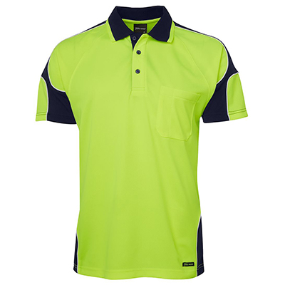 Apparels HI VIS Tradewear POLOS Adults HI VIS 4602.1 S/S ARM PANEL POLO - 6AP4S Perth Australia