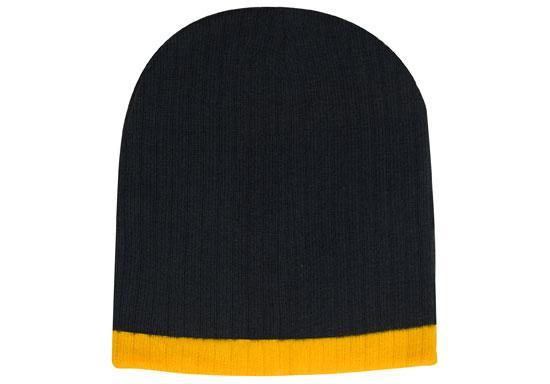 Promotional Corparate Custom Printed Bags Headwears BEANIES Two Tone Cable Knit Beanie - Toque Perth Australia