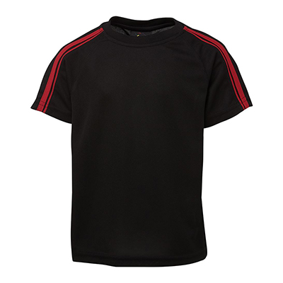 Apparels Tees & Singlets Tees ADULTS Sportswear Soccer Pre-made Uniforms PODIUM DUAL STRIPE CREW NECK TEE - 7DST Perth Australia