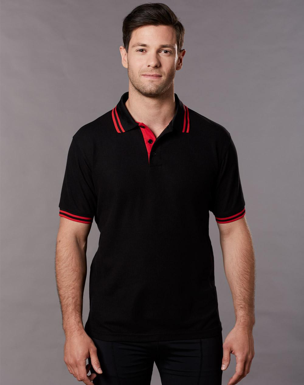 Personalized Mens Grace Pique Short Sleeve Polo Shirt Online Perth Australia