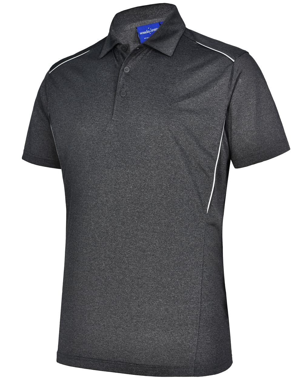 Personalized Mens (Silver Grey) Harland Custom Team Polos backside Online Perth Australia