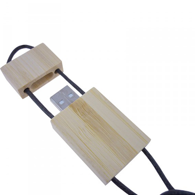Promotional Bamboo Lanyards Flash Drive Online