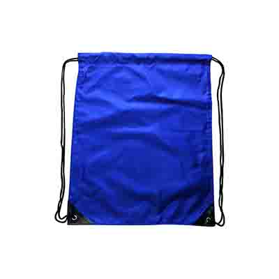 Promotional Blue Nylon Backsack in Perth