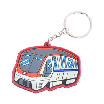 Promotional Custom Shaped PVC Keyrings in Perth