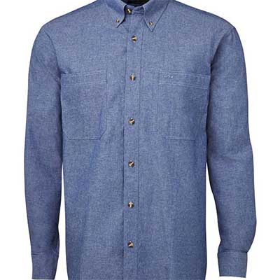 Custom L/S Cotton Chambray Shirt in Perth