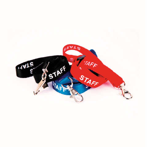 Promotional Printed Lanyard Stock Title Staff in Perth